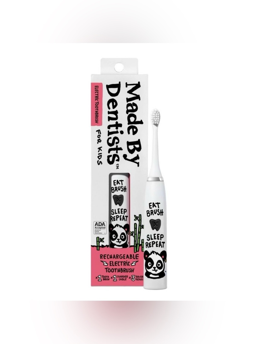 ‼️Made by Dentists Kids' Panda Rechargeable Electric Toothbrush with Timer‼️